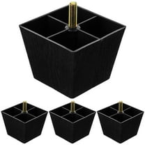 Troglfold sofa legs 4pcs Furniture Replacement Legs Couch Cabinet Legs Square Sofa Furniture Legs,3.15"X2.95"X2.95"