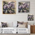 thumbnail image 4 of Designart "Purple Blossoming Petunias II" Floral Petunias Canvas Wall Art, 4 of 5