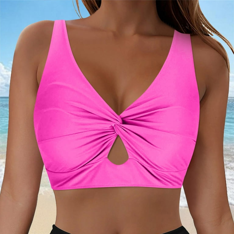 vigerkar Women Bikini Top Push Up Swim Top Only Bra Padded