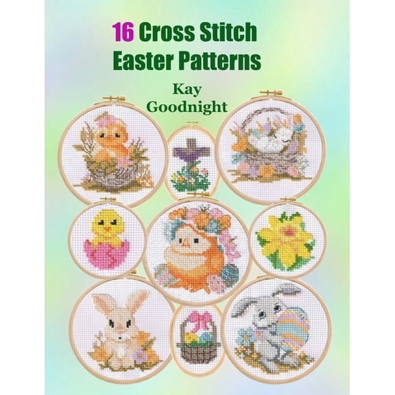 16 Cross Stitch Easter Patterns, (Paperback)