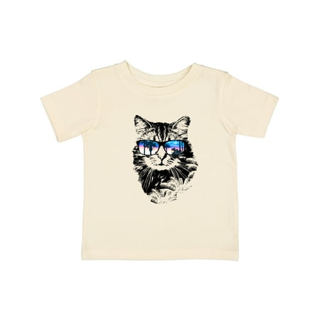 

Inktastic Cat with Sunglasses and Beach Sunset Gift Baby Boy or Baby Girl T-Shirt