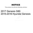 thumbnail image 2 of Transit Auto Rear Disc Coated Rotors Ceramic Pads and Parking Brake Shoes Kit for Car Hyundai Genesis G80 KGC-102934, 2 of 11