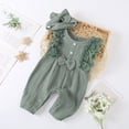 thumbnail image 4 of Baby Girl Toddler Sleeveless Romper Jumpsuits Princess Lace Outfit Clothes 0-24M, 4 of 9