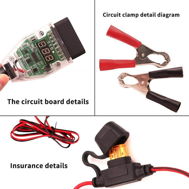Automobile power-off Memory Saving Tool Car Battery digital screen Replacing repair shop car Protector for OBD Interface Car