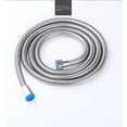 thumbnail image 2 of Tubo de ducha de 1,5 m 2, manguera de ducha de metal de acero inoxidable, doble hebilla, encriptación, boquilla de calentador de agua, resorte de cartón, 2 of 3