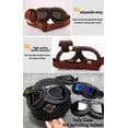 thumbnail image 3 of Vintage Retro Motorcycle Goggles Windproof Anti-Dust Riding Glasses for Harley Cruiser Scooter Unisex Steampunk Style, 3 of 7