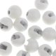 thumbnail image 3 of 25 unids/ de de tungsteno, materiales ranurados para atado de moscas, ganchos de plantilla, ranuradas Blanco Sharpla Granos de tungsteno ranurados, 3 of 8