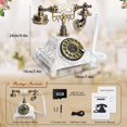 thumbnail image 6 of RDYMONKEY Retro Audio Guest Book Phone - Vintage Voice Recorder for Weddings, 8GB Storage, 120H Recording, Party Message Keepsake, USB Audio Souvenir, 6 of 12
