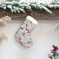 thumbnail image 6 of Balery West Cowgirl Disco Pattern Christmas Stockings with Initials, 18" Large Knit Christmas Stocking,Xmas Stocking for Kids, Holiday and Family Stocking, 6 of 7