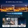 thumbnail image 4 of Videocámara SJCAM A50 4K Cámara de cuerpo portátil WiFi Cámara deportiva Videocámara 12MP Visión nocturna IP65 Impermeable con 2.0 IPS Panel táctil Luz de relleno LED Compatible con control remoto GPS SJCAM  Videocámara, 4 of 7