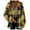 Yellow, variant on Brilliant Plus Size Clearance Women's Flannel Plaid Shacket Long Sleeve Button Down Shirts Jacket Coats with Side Pockets Yellow XXL