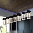thumbnail image 3 of Sorrento 40" ETL Certified Integrated LED Linear Aluminum Chandelier in Black, 3 of 12