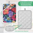 thumbnail image 6 of Yayeee Pot Holders Kitchen Heat Resistant with Pockets 7"x9.8" Cotton Oven Cooking Hot Pads, Serene Floral Pattern, 6 of 7