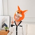 thumbnail image 2 of Gorra para disfraz, diseño de zorro naranja, felpa, cosplay, fiesta, 2 of 3