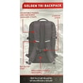 thumbnail image 2 of Swiss Tech Golden Tri Black Backpack with Bungee, 2 of 7