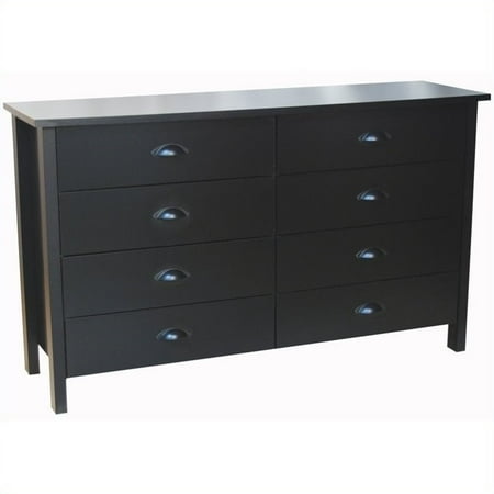 Venture Horizon Nouvelle 8 Drawer Lowboy Double Dresser In Black Walmart Com Venture Horizon Nouvelle 8 Drawer Lowboy Double Dresser In Black Walmart Com