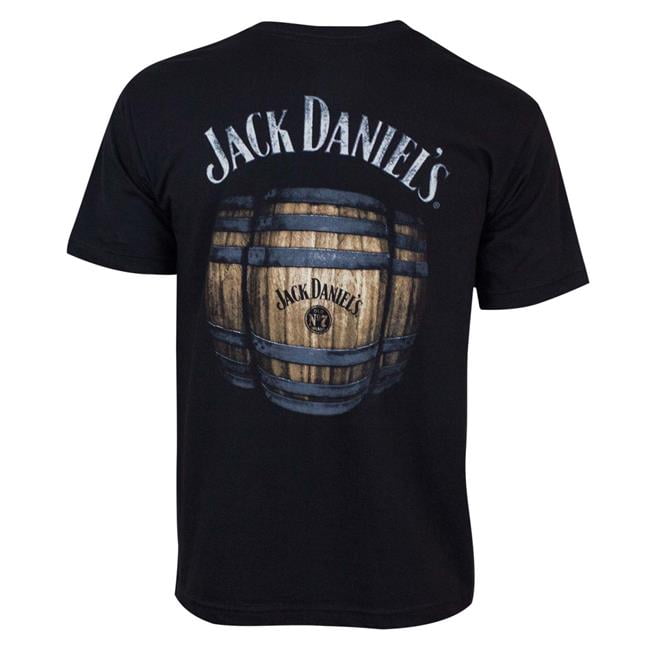 Jack Daniels 37227Large Jack Daniels Mens Black Barrel TShirt Large