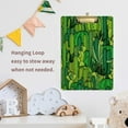 thumbnail image 6 of FMSHPON Green Cactus Plants Forest Clipboard Hardboard Wood Nursing Clip Board and Pull for Standard A4 Letter 13x9 inches, 6 of 7