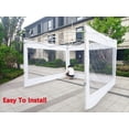thumbnail image 3 of Pared lateral para marco de toldo SCOCANOPY de 10 x 10, paquete de 3 ventanas transparentes, 3 of 8