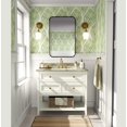 thumbnail image 2 of S4Sassy Green Teardrop Leaf Wallpaper- Monochrome Botanical Wall Covering,25"x60" Self-Adhesive Vinyl Wallpaper, Decorative Wall Wrap, Easy DIY Decor For Bedroom, Living Room, Living Space, 2 of 9