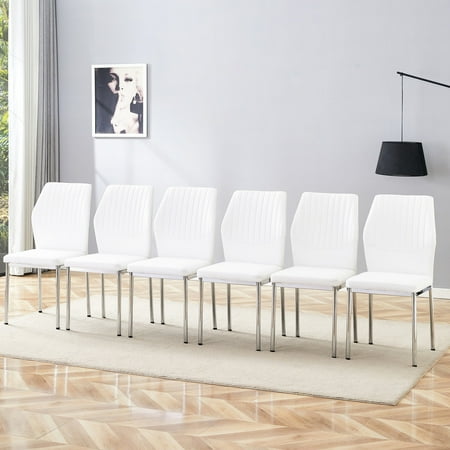 silver legged white chairs dispersed product