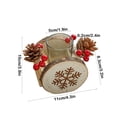 thumbnail image 3 of Fiudx Liquidación navideña Adornos de candelabros navideños Vela de cena Vela de té Adorno de escritorio Decoración de mesa de comedor Decoración de madera Vela decorativa Vela de Navidad, 3 of 6