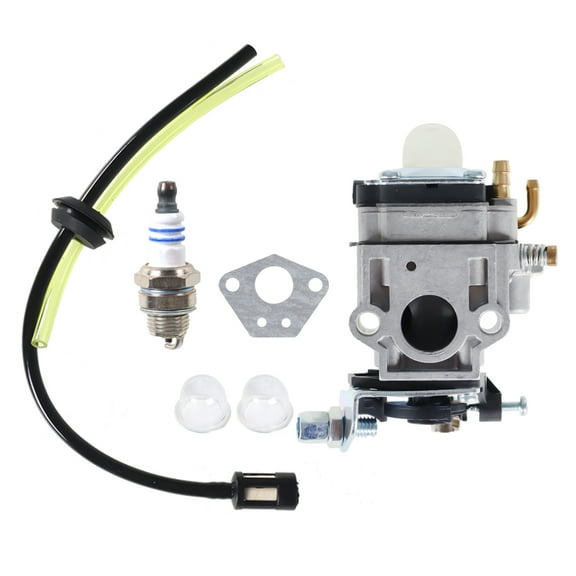 Carburetor For Gas 2Cycle 43cc Powermate PCV43 Tiller Motor Parts With Fuel Line