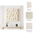 thumbnail image 5 of Decorative Textured Raised Face Wall Art for Home Decor - Hanging Wall Decor for Living Room, House, or Dining Room Accent - Artistic Art for Entryway, Hallway, or Bathroom Display - 24", White, 5 of 13