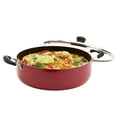 thumbnail image 4 of Infuse 10.5Qt Nonstick Aluminum Jumbo Covered Family Cooker, Red, 4 of 5