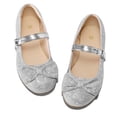 thumbnail image 2 of Kushyshoo Girl's Silver Glitter Ballet Flats Soft Mary Jane Dress Party Shoes Non-Slip 11M, 2 of 7