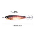 thumbnail image 4 of Señuelo Pesca Luminoso Anzuelos Calamar Anzuelo Artificial Cebos Jigging (marrón), 4 of 4