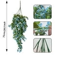 thumbnail image 3 of Clearance! Artificial Hanging Leaves Plants Vines Garland Real Faux Plastic Bushes for Outside Home Wall Garden Wedding Bar Decor 29.9 In Artificial Rose Flowers, 3 of 4