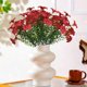 thumbnail image 4 of Plantas Verdes Artificiales De Plástico Ramo de flores artificiales de plástico rojo para decoración de exteriores,hogar y jardín (1 pieza) Rkxzt, 4 of 7