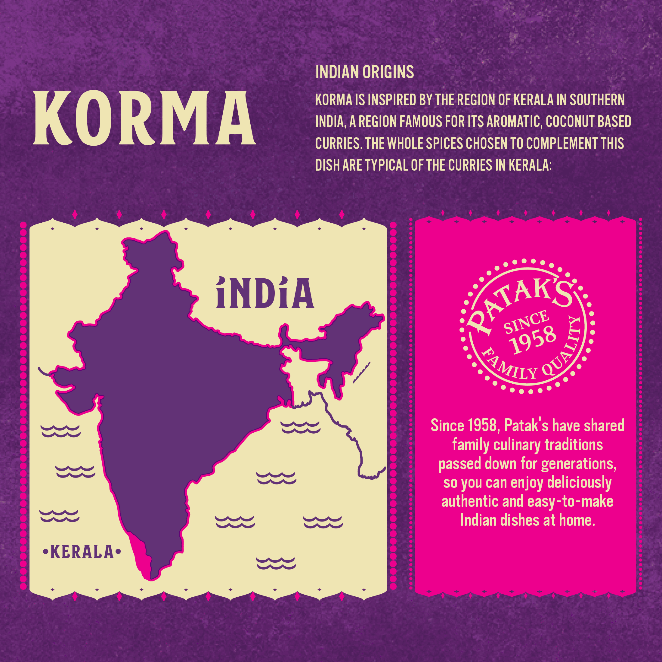 (6 pack) Patak's Korma Simmer Sauce, 15 oz