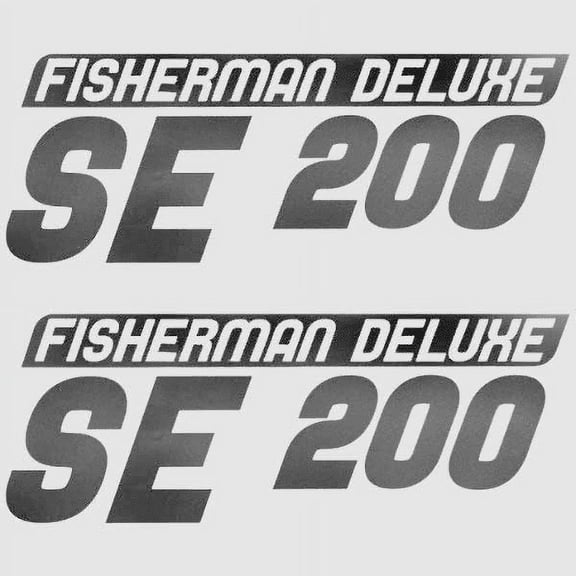 Palm Beach Pontoon Boat Logo Decal 554604 | Fisherman Deluxe SE 200 (Pair)