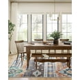 thumbnail image 5 of Jamfeel Area Rugs Boho Print Low Pile Washable Carpet Soft Non-slip Rug for Living Room Bedroom Kitchen 6'x9' Coffee, 5 of 8