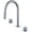 Chrome, variant on Brushed Gold Bathroom Pull Out Basin Faucet Deck Mounted Double Handle Swivel 360 Mixer Sink Taps 3 Hole Split Faucet
