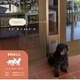 thumbnail image 3 of Hakuna Pets Small Bronze Mesh Patio Pet Door, Suitable for Screen Sliding Doors, for Dogs & Cats up to 11 lbs, 3 of 9
