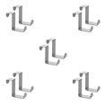 thumbnail image 1 of Matsuzay 2pcs Over Door Hooks Multifunctional Cabinet Clothes Z-shaped Hangers Kitchen Punch-Free Clasp Rack Hanger Household Type2 NO2, 1 of 6