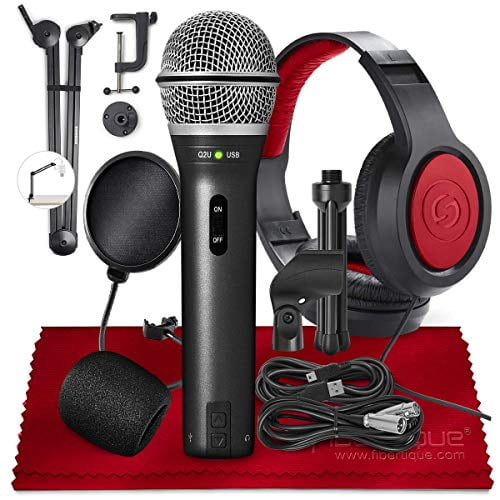 Samson Q2U Handheld Dynamic USB Microphone Recording and Podcasting