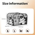 thumbnail image 5 of Pofeuu Floral Sugar Skull Portrait Print Toaster Cover 4 Slice, Bread Dust Cover & Fingerprint Protection, Kitchen Small Appliance Covers(Toaster Cover), 5 of 7