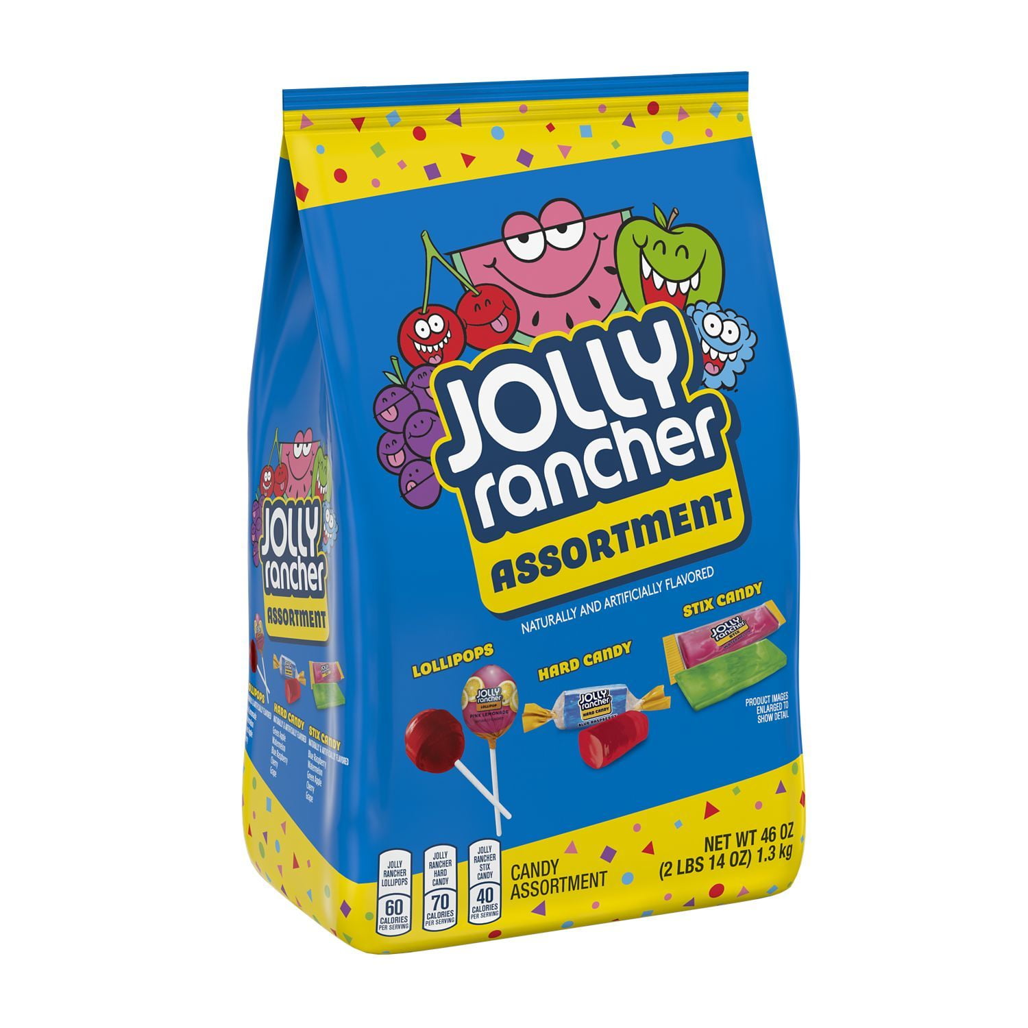 JOLLY RANCHER, Assorted Fruit Flavored Mixed Candy, Individually Wrapped, 46 oz, Bulk Variety Bag