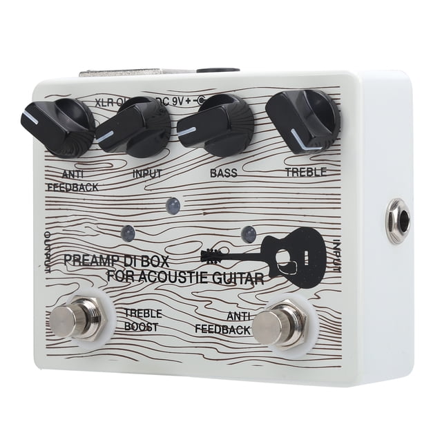 Preamplificador eléctrico de pedal de guitarra, preamplificador eléctrico de pedal para caja DI para guitarras acústicas, amplificador de pedal de guitarra, estándares líderes en la industria