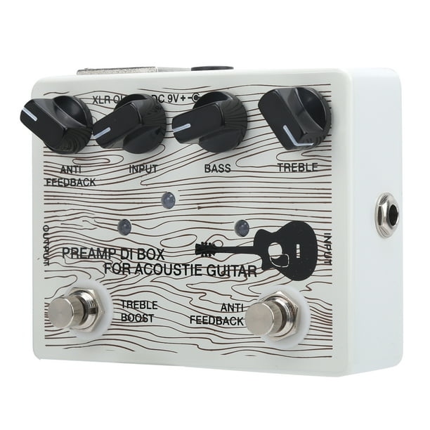 Preamplificador eléctrico de pedal de guitarra, preamplificador eléctrico de pedal para caja DI para guitarras acústicas, amplificador de pedal de guitarra, estándares líderes en la industria