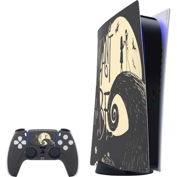 Skinit Disney The Nightmare Before Christmas Jack and Sally Meant to Be PS5 Digital Edition Bundle Skin