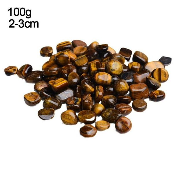 100g Natural Tiger S Eye Quartz Polished Stones Particles Crystal Specimens Walmart Com