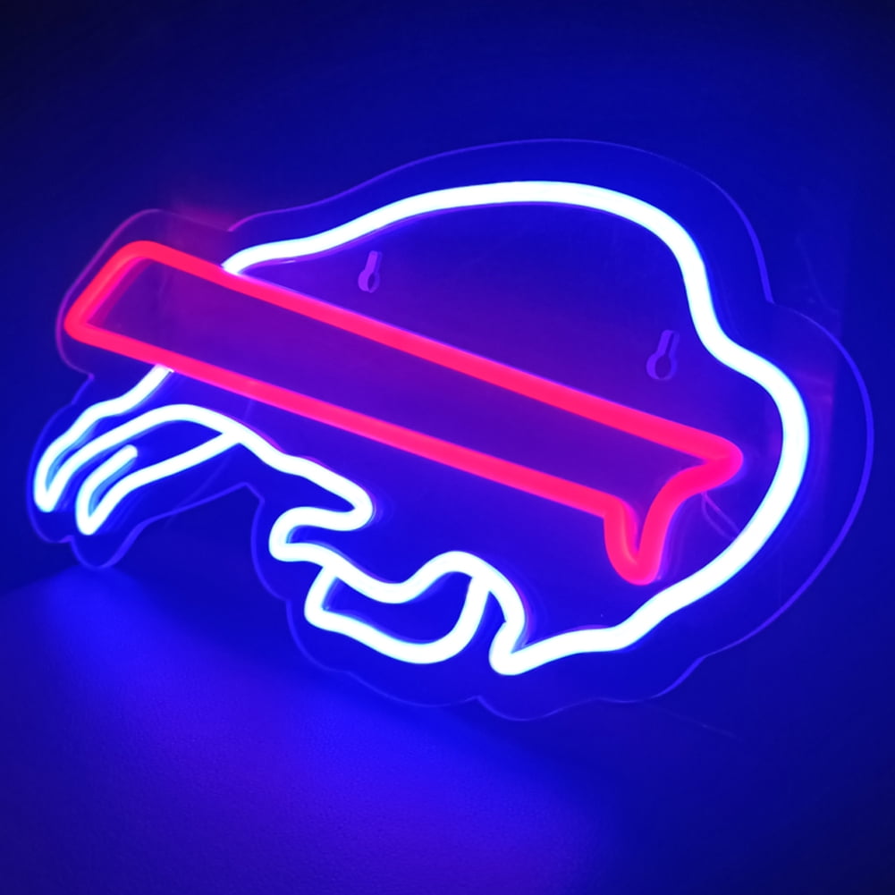 Football Neon Sign for Buffalo Wall Decor,Man Cave Beer Bar Pub,Game Room,Garage,Christmas Birthday Party Decor Gift