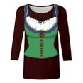 thumbnail image 4 of NJGRAE Women's T-Shirt Oktoberfest Themed Casual T Shirt for Women Men Party Top with Short Sleeve Comfortable Round Neck Tee for Festival Travel Spring Fall OutFit Women’S Layering T-Shirts M, 4 of 4