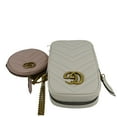thumbnail image 5 of Pre-Owned GUCCI GG Marmont Mini Matelasse Leather Shoulder Bag White 699759, 5 of 15