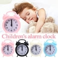 thumbnail image 1 of Xihbxyly Reloj Despertador de Color, Diseño Creativo, Funcionamiento Silencioso, Súper Fuerte, Tamaño de Viaje Práctico, Sin Tictac, Ideal para La Escuela, La Oficina y El Dormitorio, Colores Blanco, 1 of 1